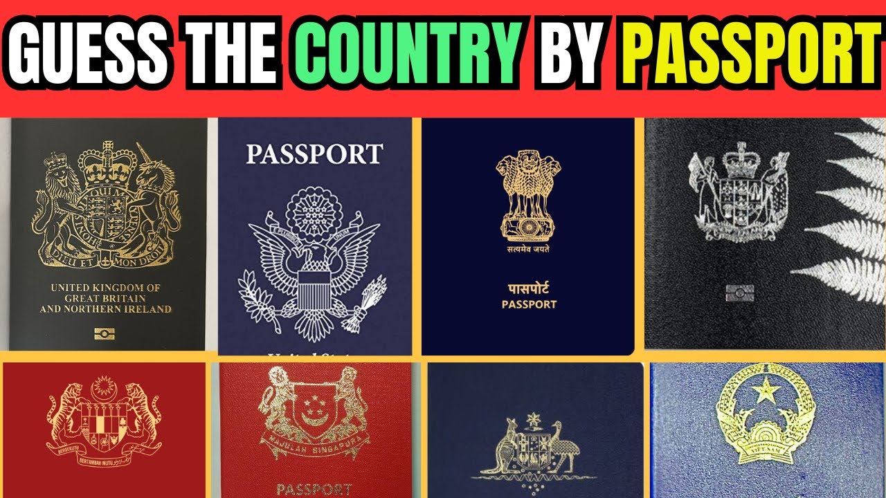 Passport Quiz | Guess the Country By Passport | Passport Quiz#01