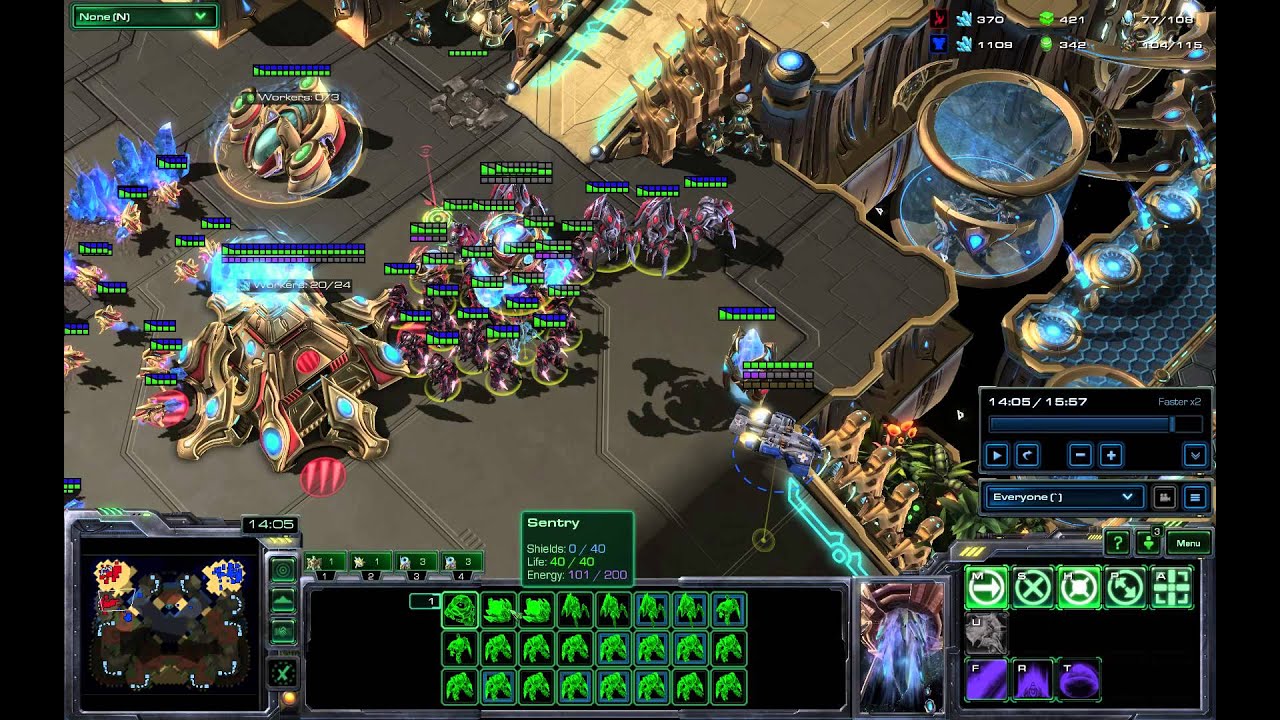 Nuking Past The 2-Force Field Ramp - Starcraft 2 HotS