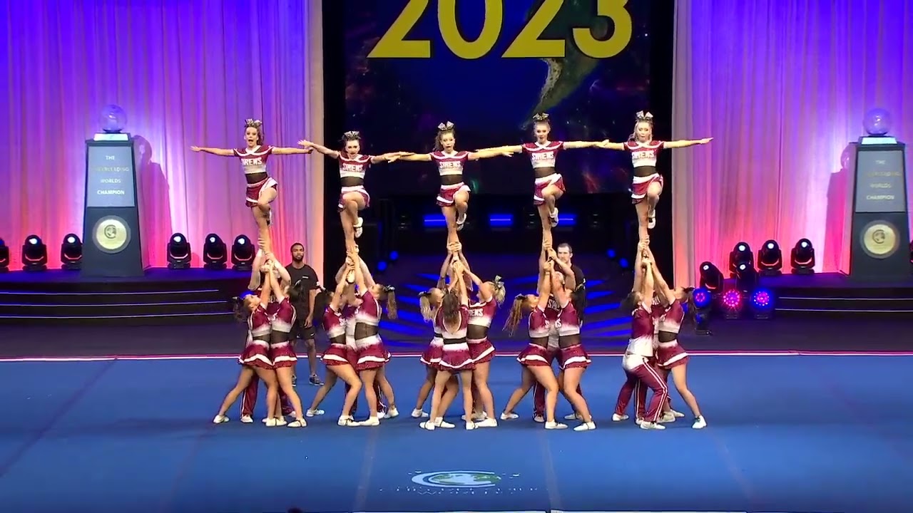 Sirens Cheerleaders - Anthem in Finals at The Cheerleading Worlds 2023