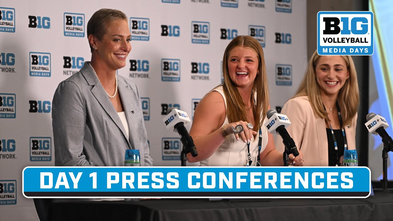 Coaches & Players Address the Media; Penn State, Nebraska, and More | Day 1 of 2025 B1G Media Days