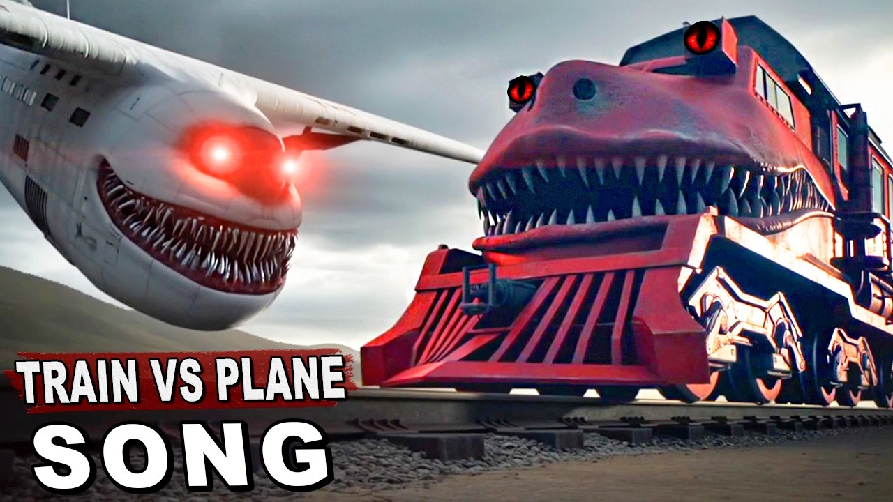 TRAIN EATER Vs INFECTED SKY SONG - Horror animation (Monster Battle)