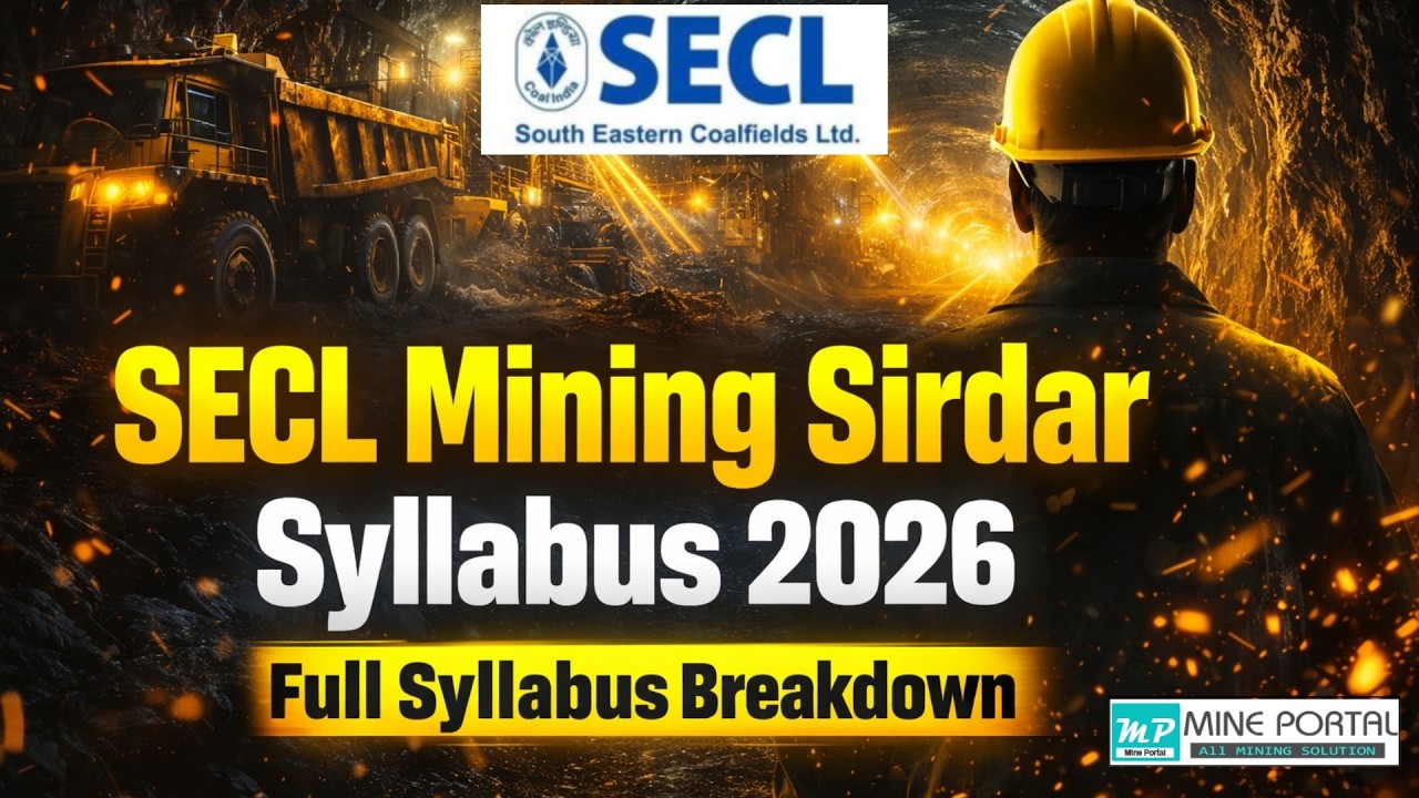 SECL MINING SIRDAR SYLLABUS 2026