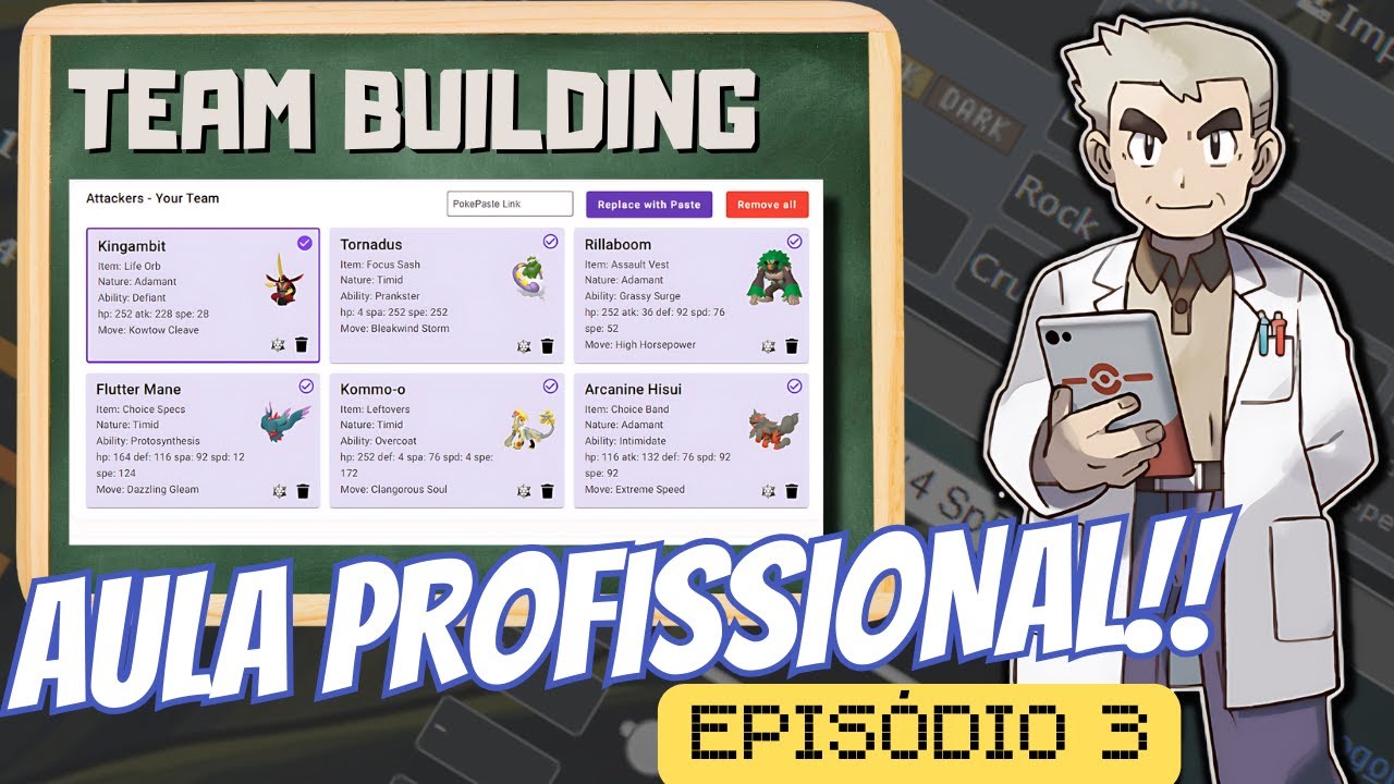 Pokémon competitivo para (Iniciante/médio/avançado)! EPISÓDIO 3: Team Bulding.