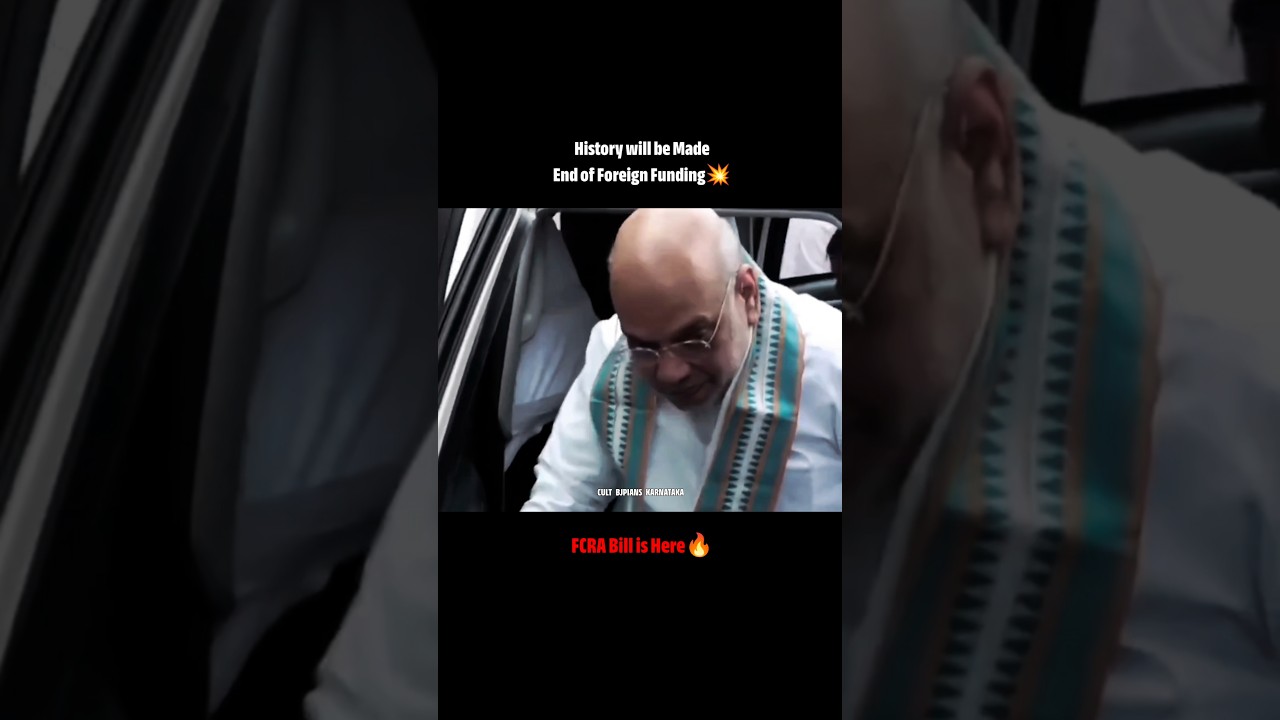 FCRA Bill is here - History will be made🔥 #shorts #amitshah #fcra