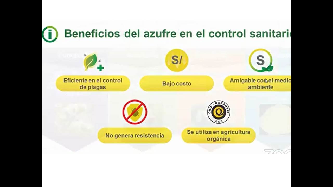 Uso de Azufre en Agricultura