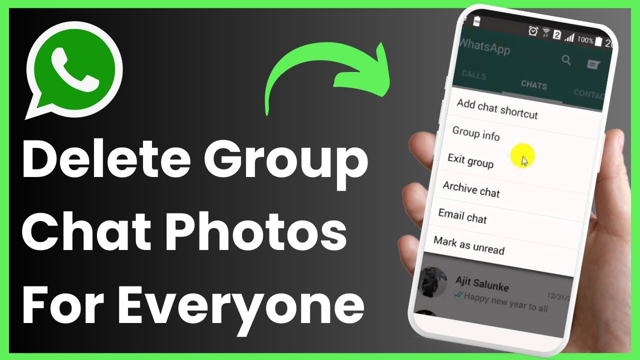 How to Delete Photos from WhatsApp Group for Everyone ! [EASY STEPS]