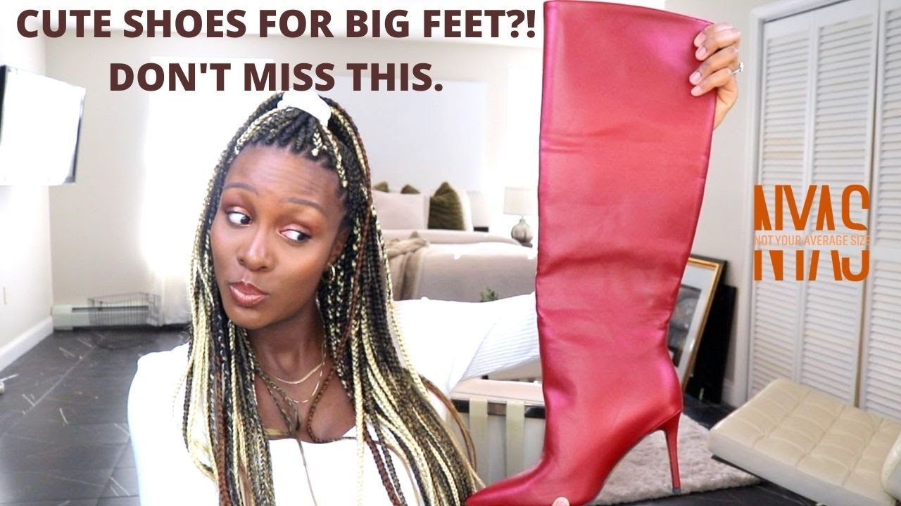 CUTE SHOES FOR U.S. WOMEN'S SIZES 9 THROUGH 14! Big-Feet Friendly Shoe Haul from NYAS