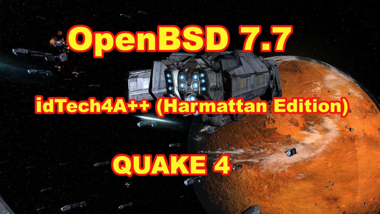 OpenBSD 7.7 idTecch4a++ [Harmattan Edition] Quake4 (port)