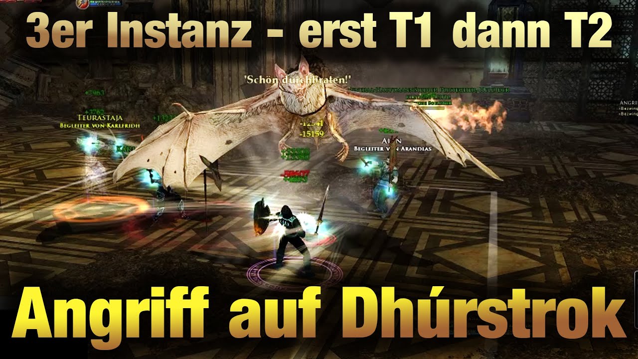 LOTRO [GER] Angriff auf Dhúrstrok T2 | Tank Hauptmann 3er Instanz auf Level 140 | Dez 2021