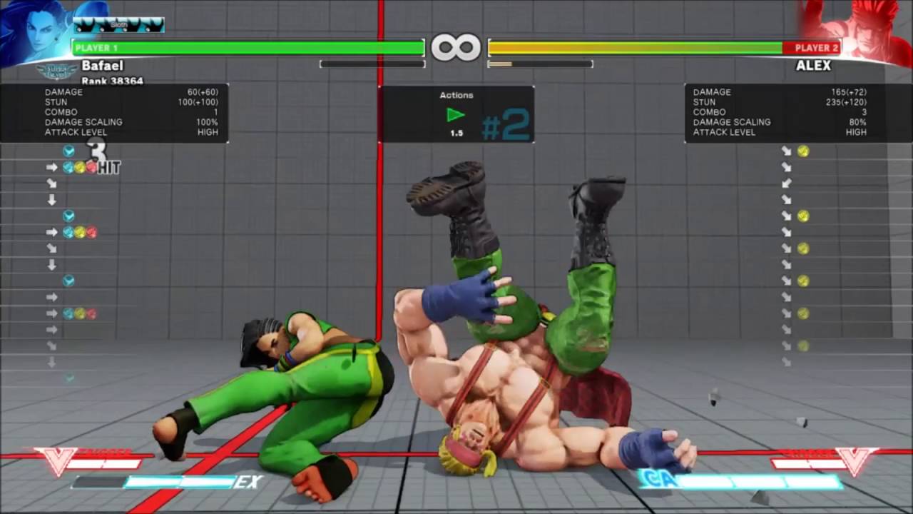 SFV: Laura counterpokes vs Alex cr. MP