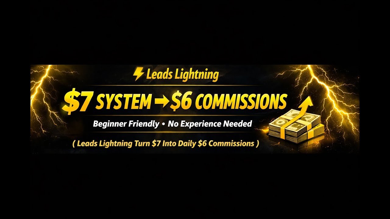 Lead Lightning AI Tool  - The $7 System That Pays Unlimited $6 Commissions!