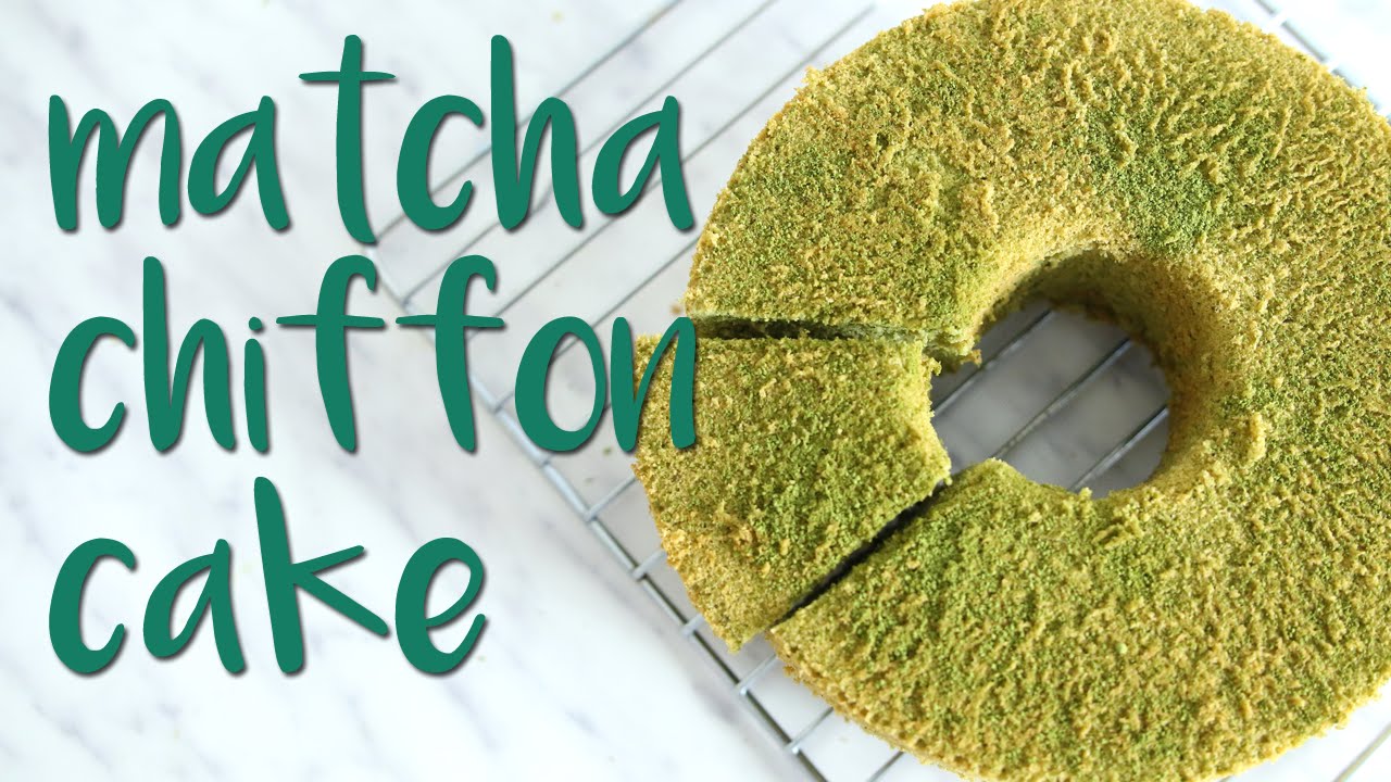 Matcha Chiffon Cake | Peachy Bunny Bakes | YUM! Desserts