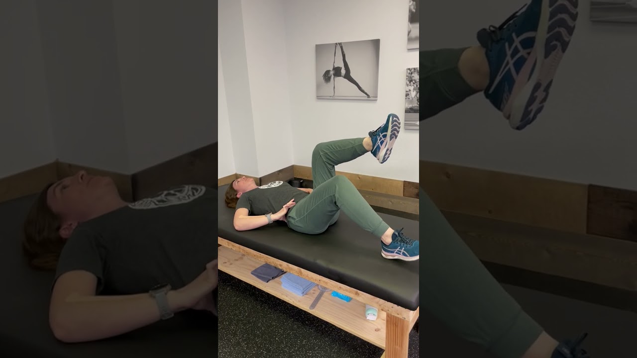 Supine Core 90/90 Heel Taps