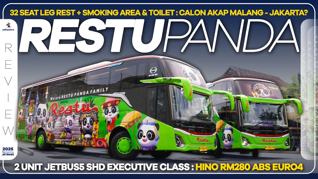 Bus Paling Gemoy Se Indonesia! PO RESTU PANDA Jalan AKAP Malang - Jakarta Pakai JETBUS5 SHD Terbaru?