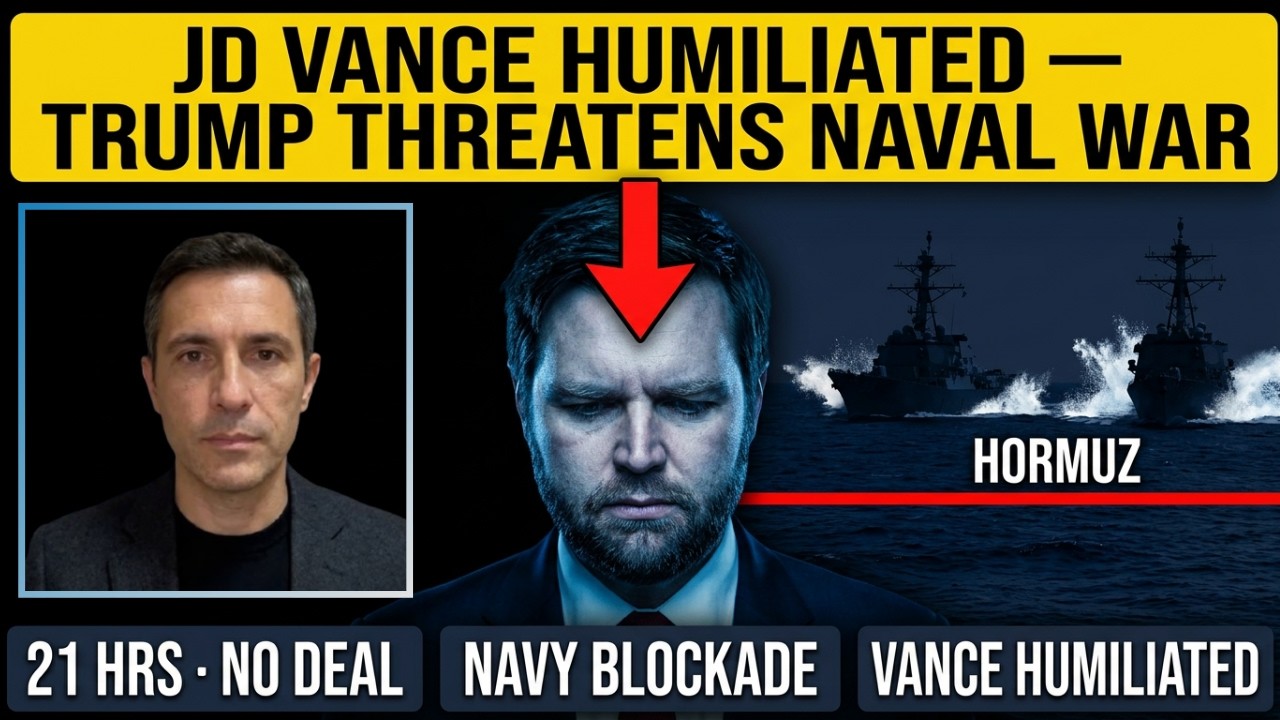 JD Vance HUMILIATED in Iran Talks as Trump Threatens Naval War