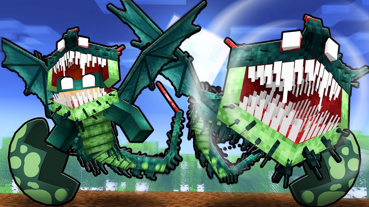 DONAT3LO virou o DRAGÃO M0RTE MURMURANTE no Minecraft!