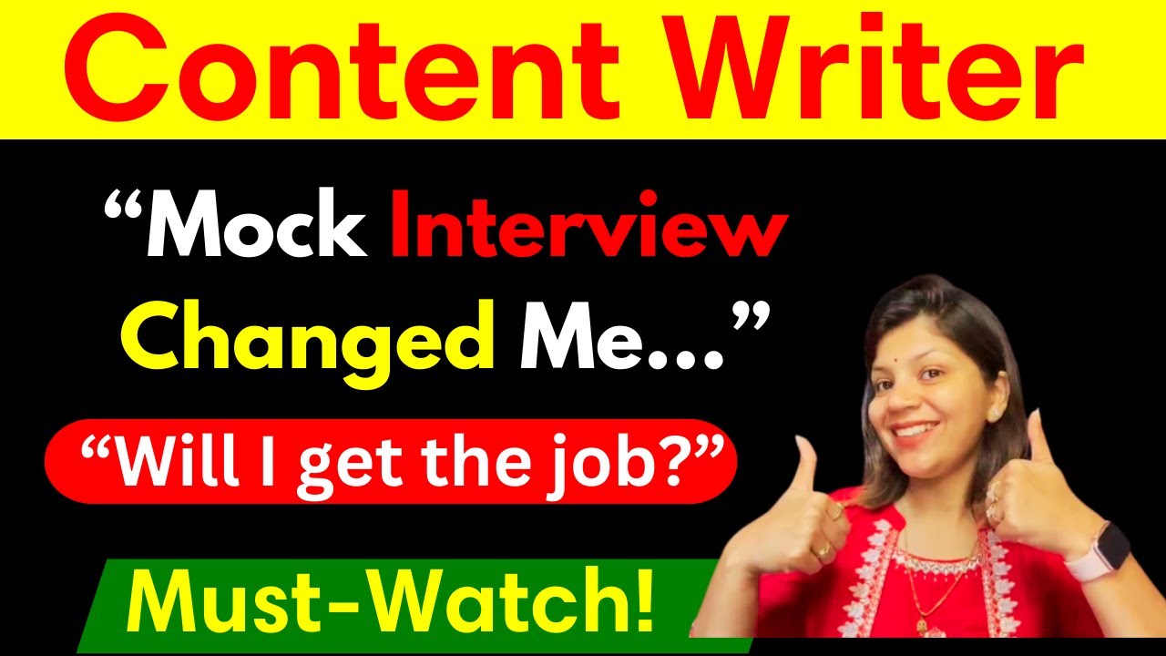 Content Writer Mock Interview That Changed Everything! Watch Now || Part-1 ||