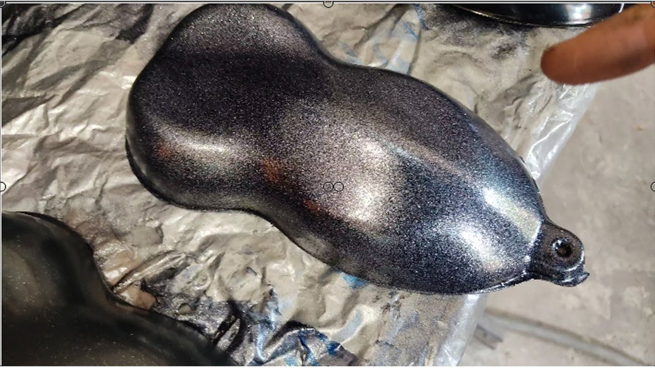 Como aplicar flake sobre Base prata, Cinza e Preto.
