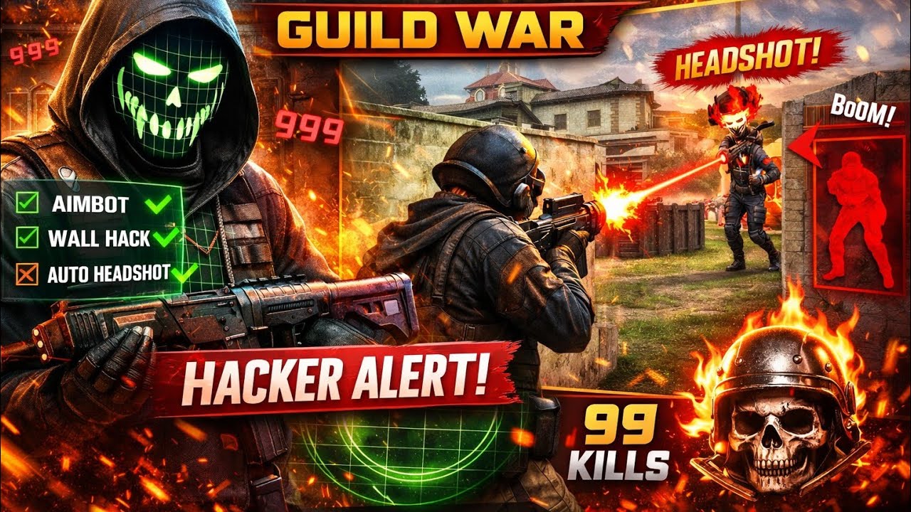 Free fire Guild war Mein hacker 
