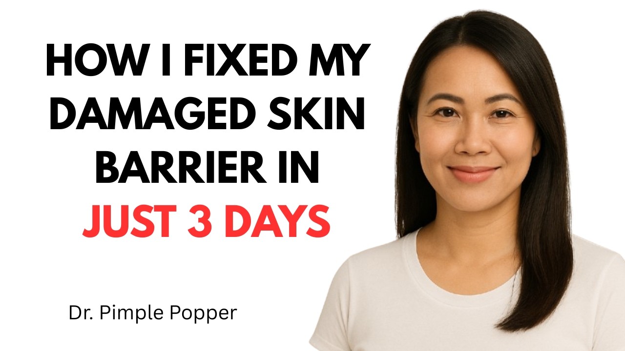How I Fixed My Damaged Skin Barrier in Just 3 Days || Dr. Pimple Popper