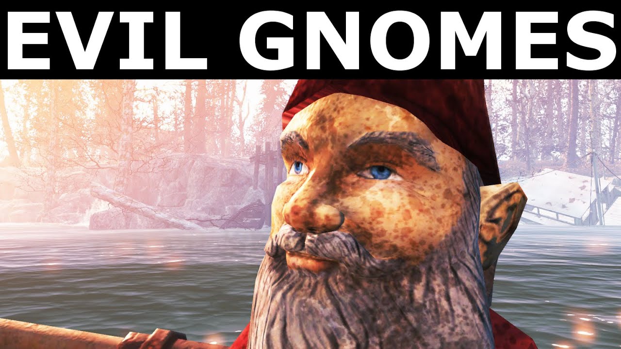 Fallout 4 Far Harbor - Evil Garden Gnomes