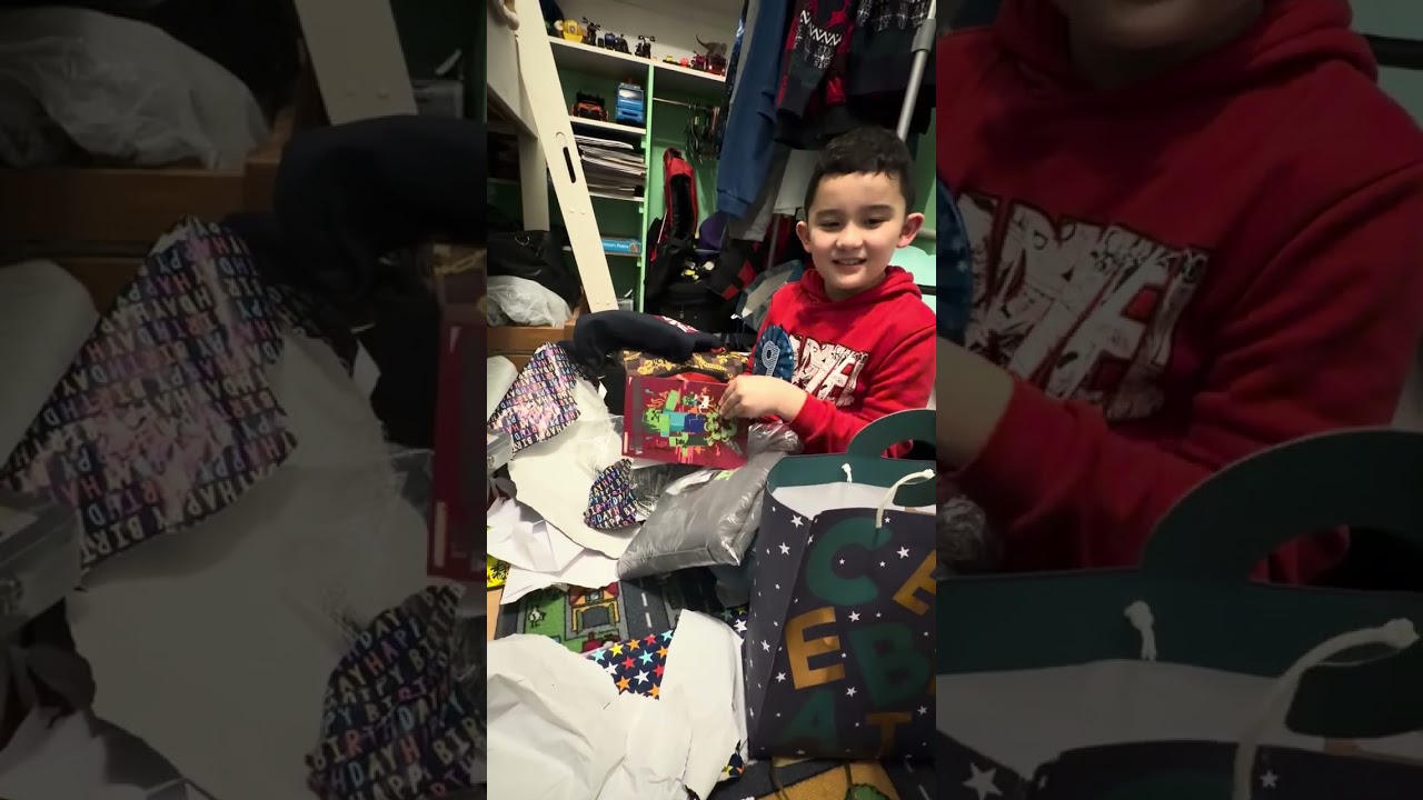 Kody is unboxing his birthday presents 
