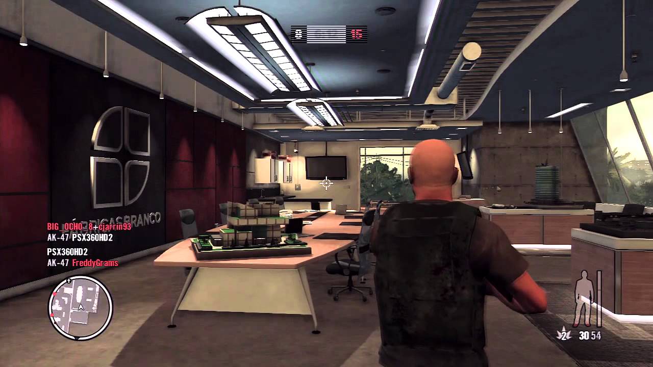 Max Payne 3: Online Multiplayer: Branco Headquarters - DEATHMATCH #2