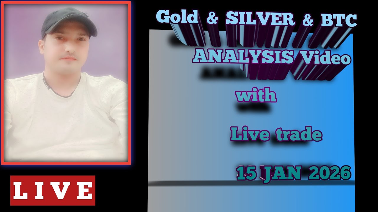 forex star is live/Gold & Btc Analysis video with live trade 15 JAN 2026 #shots#live#gold#Btc#mcx