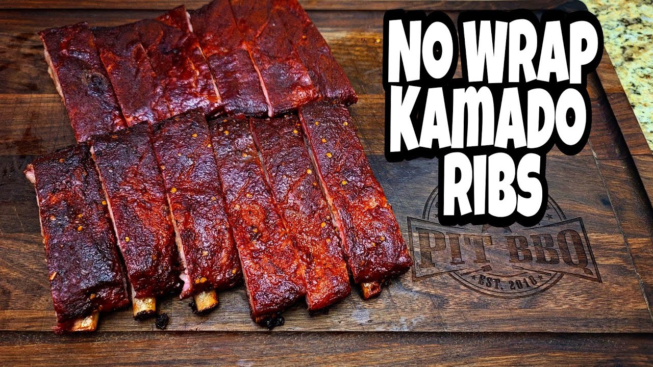 3 Hour No Wrap St Louis Ribs - Kamado Rib Recipe