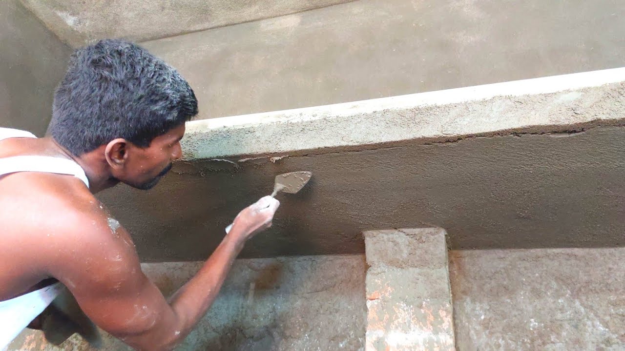 loft Construction Plastering-Amazing with 31x33 size 1BHK house kitchen loft plaster design work