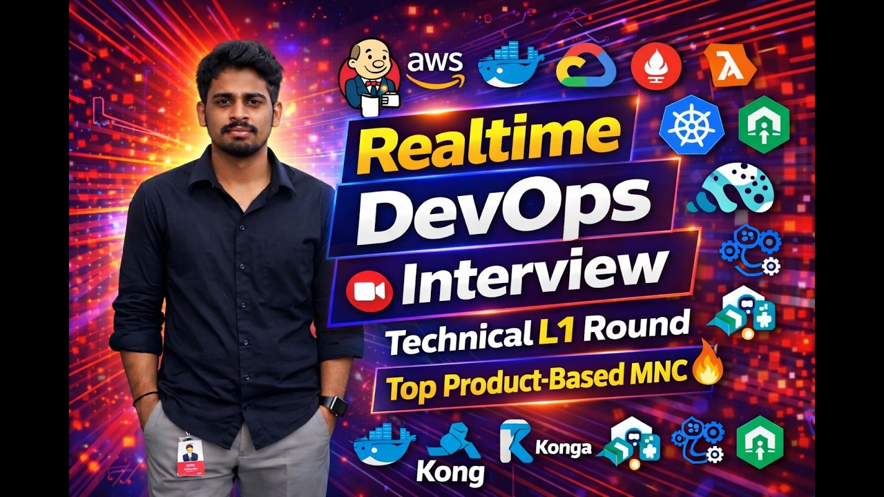 Realtime DevOps Interview | L1 Technical Round &ndash; Top Product-Based MNC 🔥