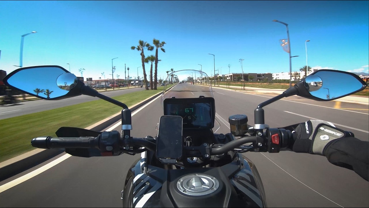 Morocco l Sunny day POV Ride l QJ Motor SRT 600SX l E:6