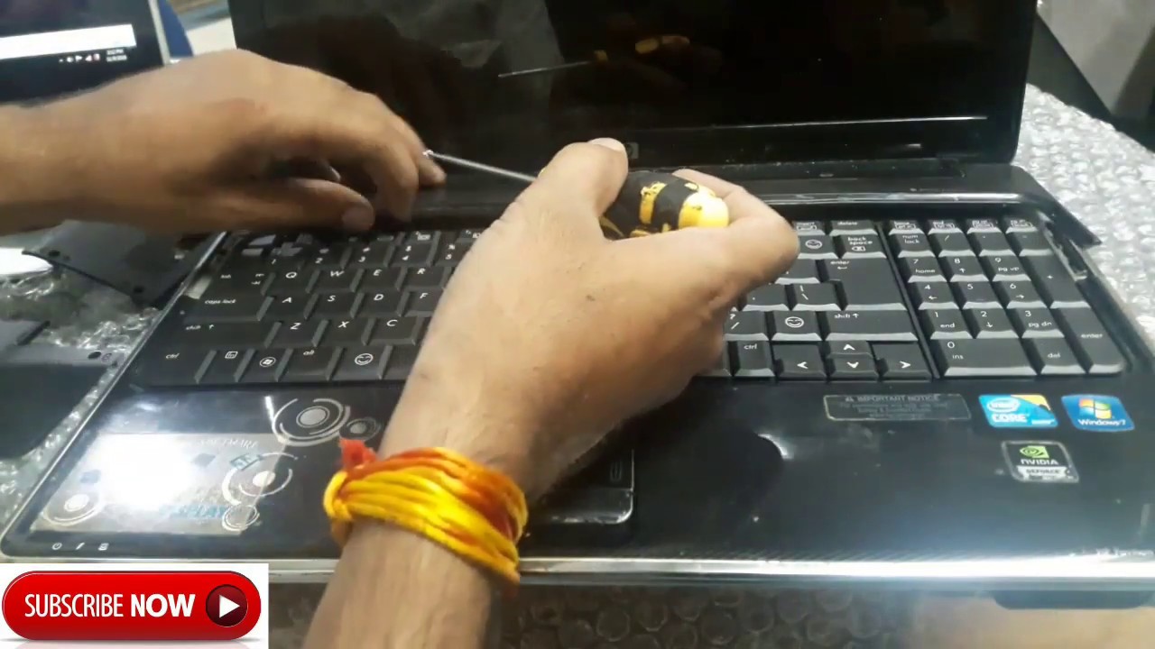 HP DV6 HOW TO REMOVE KEYBOARD .Replacing Keyboard HP Pavilion DV5 series.HP  कीबोर्ड कैसे बदलें