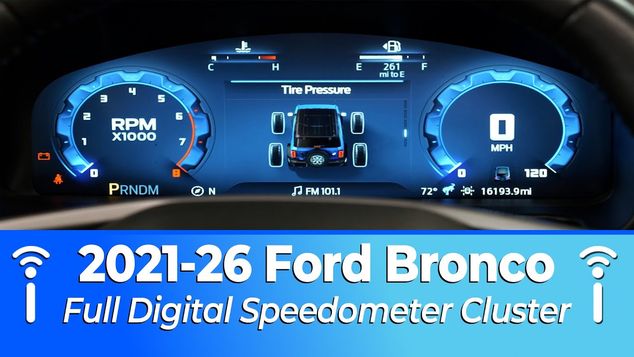 Руководство по установке цифрового спидометра Ford Bronco 2021–2026 гг. — Infotainment.com