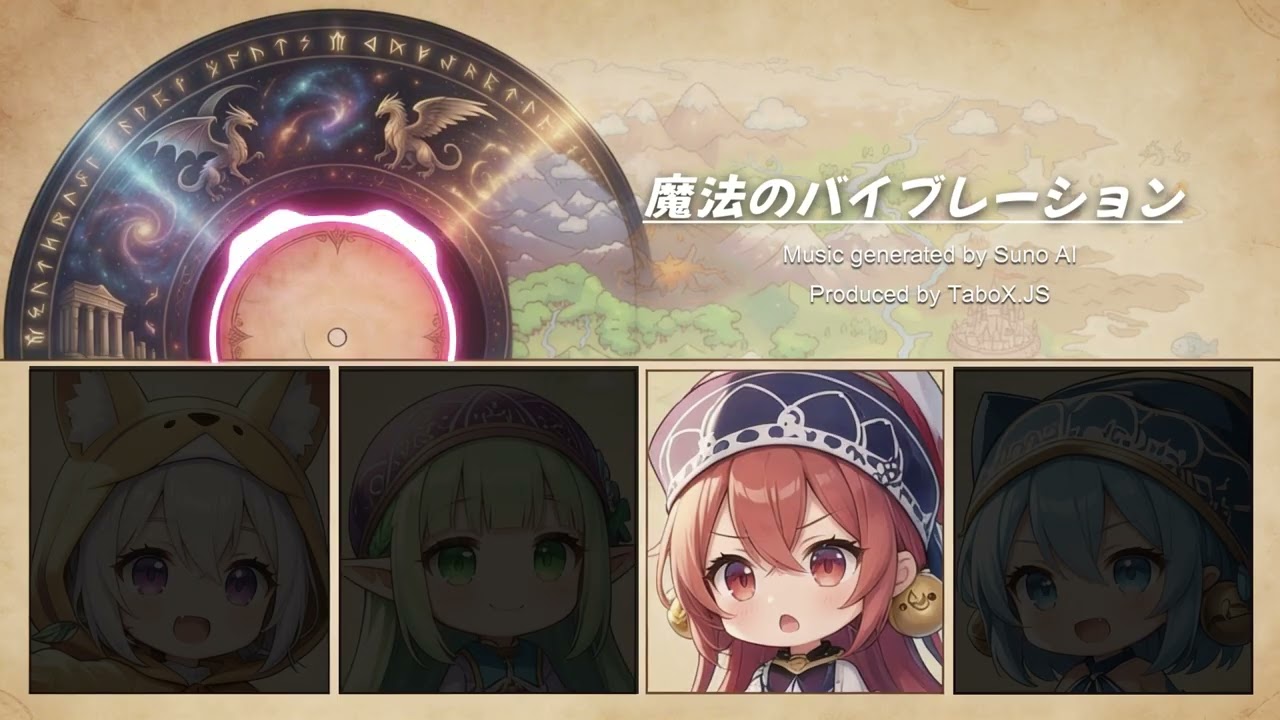 【Suno AI】魔法のバイブレーション【Visualizer】
