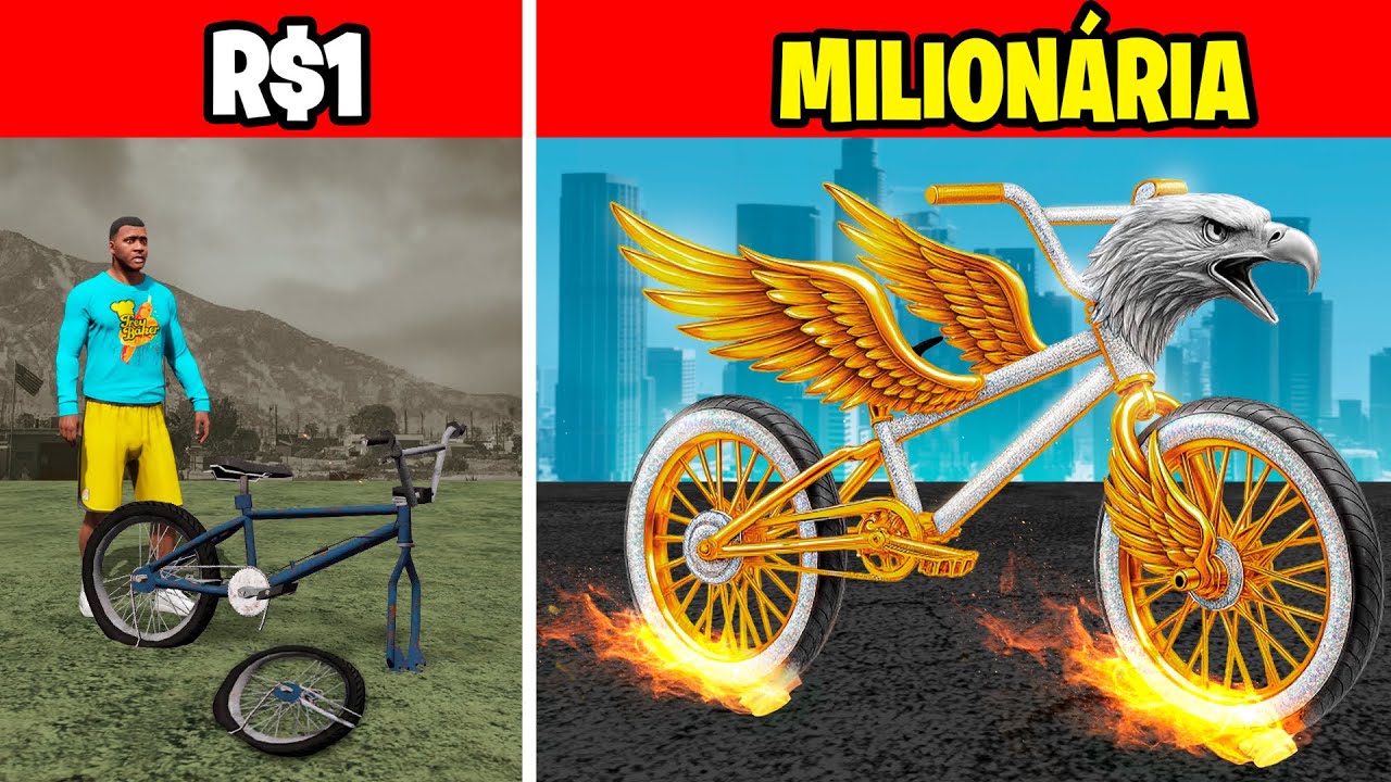 BMX DE R$1 PARA MILION&Aacute;RIA no GTA 5!