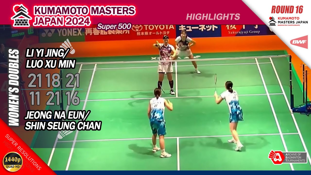 Li Yi Jing / Luo Xu Min vs Jeong Na Eun / Shin Seung Chan | Kumamoto Masters Japan 2024 | R16  WD
