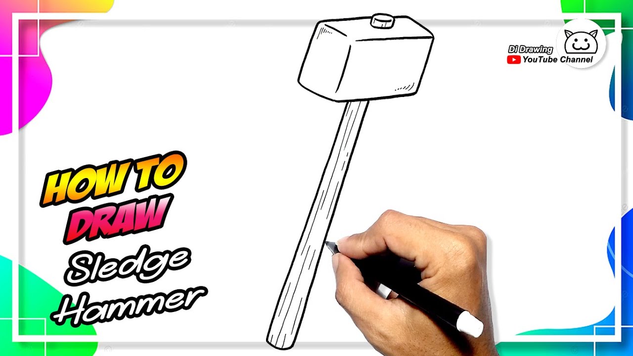 How to draw Sledge Hammer Easy