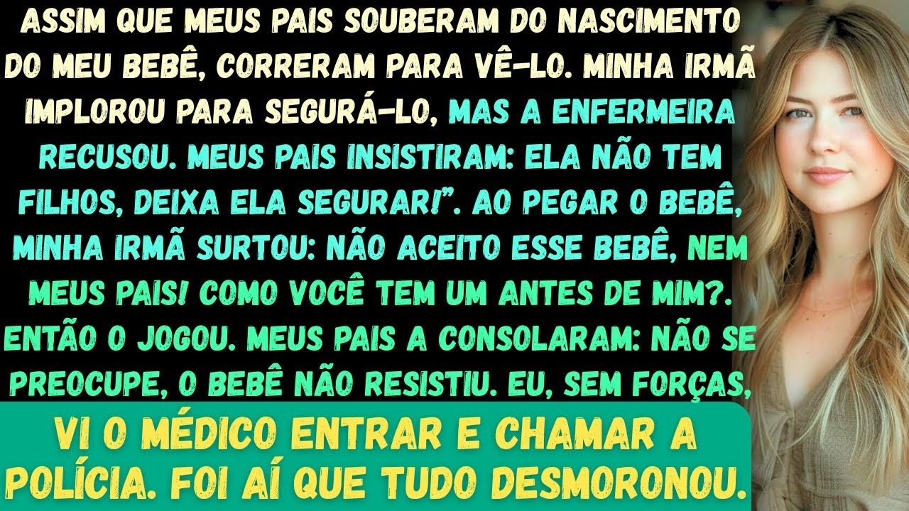 Assim que meus pais souberam que meu bebê havia nascido, eles correram para o quarto para vê lo