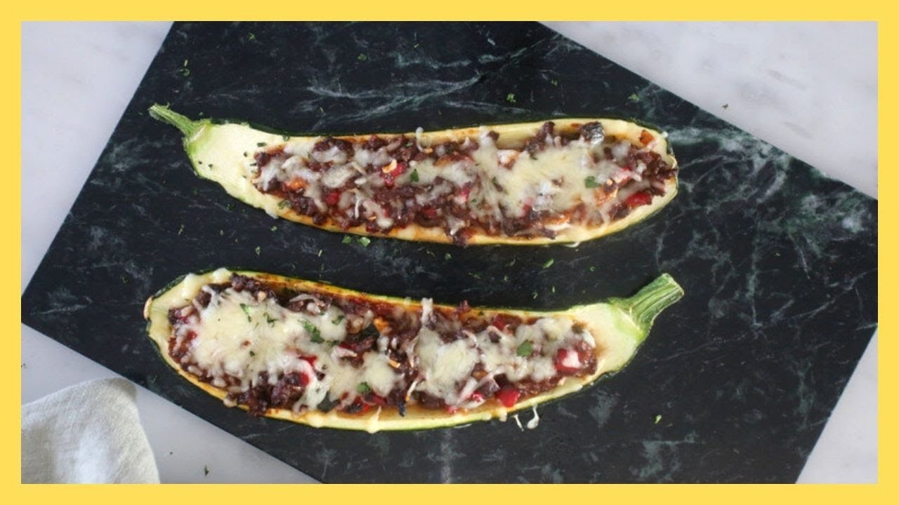 STUFFED ZUCCHINI BOATS