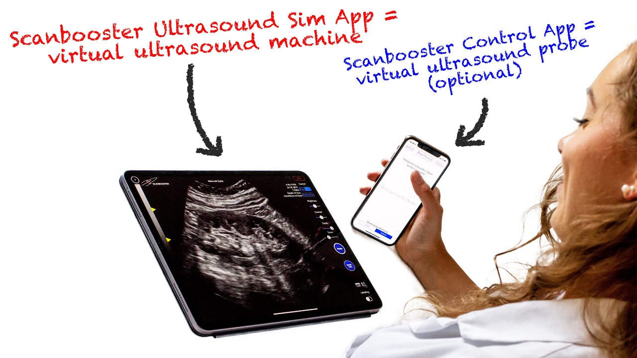 How to connect Scanbooster Control and Scanbooster Ultrasound Sim? Use your smartphone as a probe!
