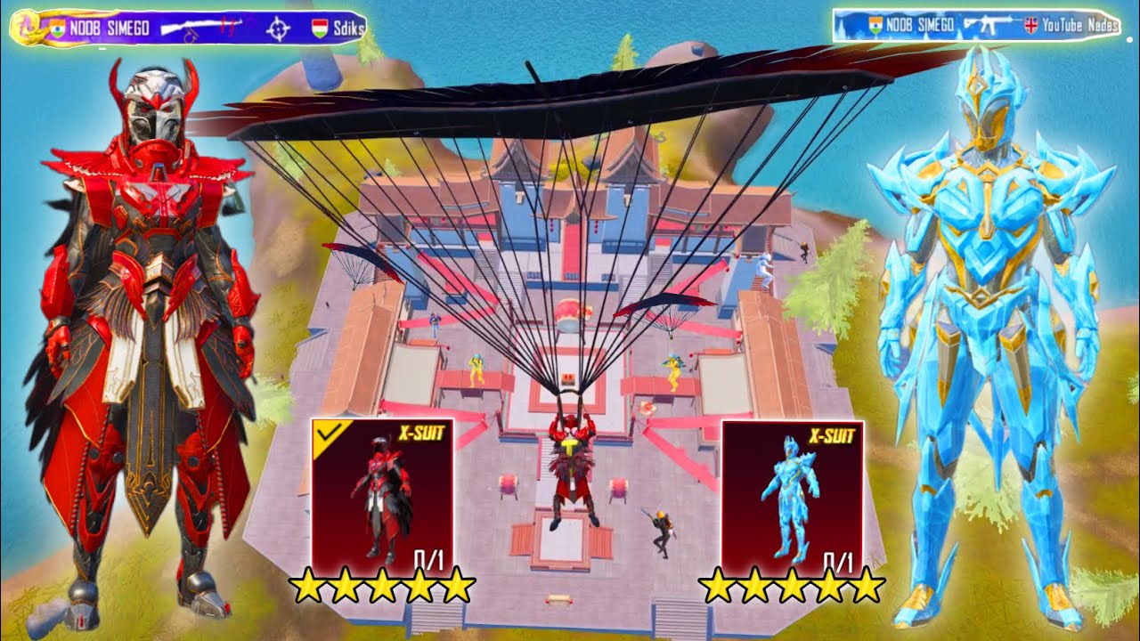GLACIER & BLOOD RAVEN X-SUIT in a Same Match🔥LIVIK GAMEPLAY😍 SAMSUNG,A3,A5,A6,A7,J2,J5,J7,S5,S6,S7