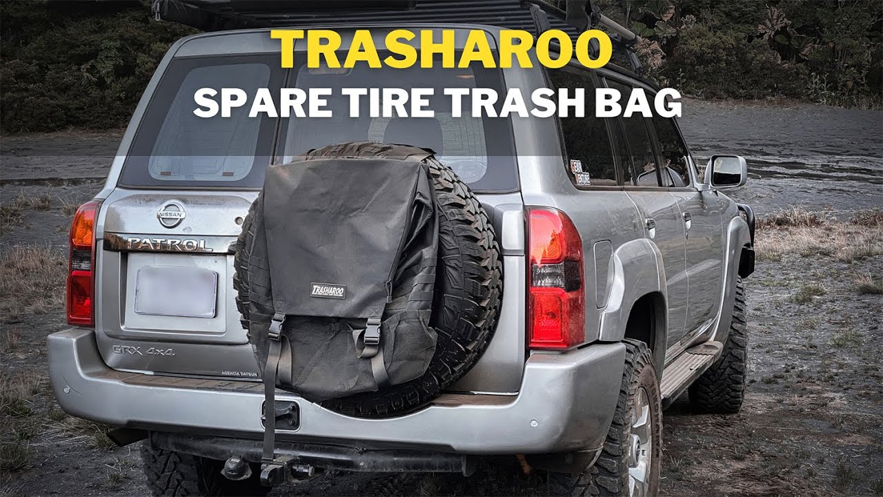 Keep the trash in place when Overlanding! TRASHAROO Spare Tire Trash Bag | Storage Bag