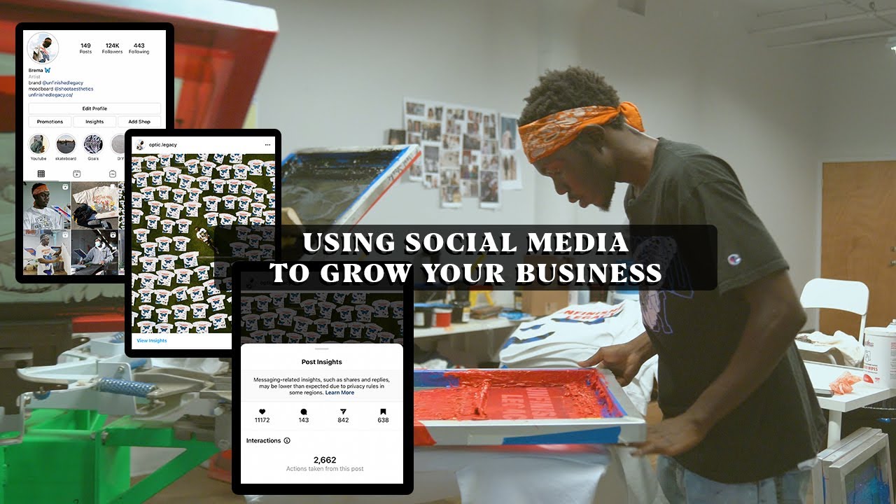 How to use Social Media to Grow your Business | Running a streetwear brand