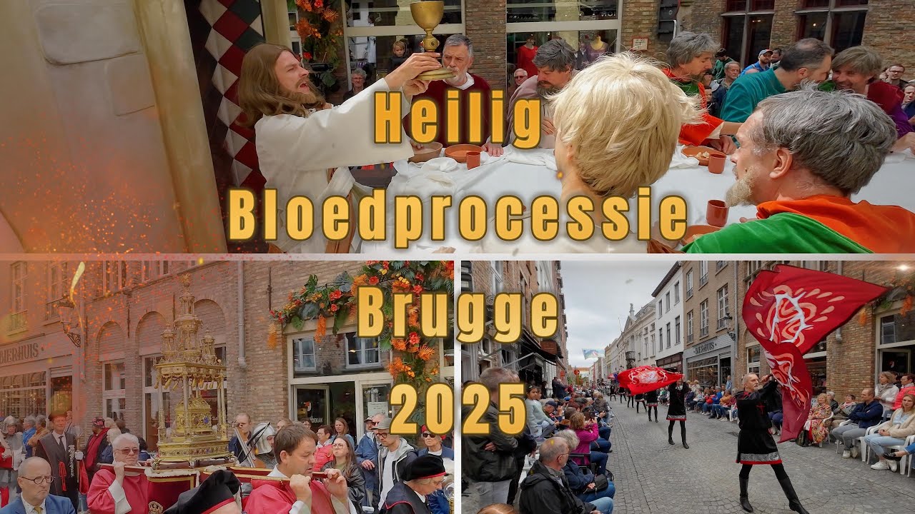 Heilig Bloedprocessie Brugge 2025 4K DJI The Procession of the Holy Blood Bruges