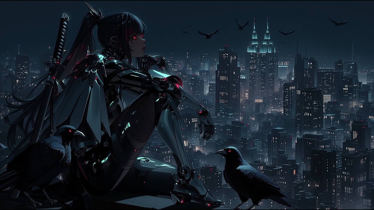 JUDGEMENT OF YATAGARASU (Industrial Metal × Mythic Synthwave - AI)