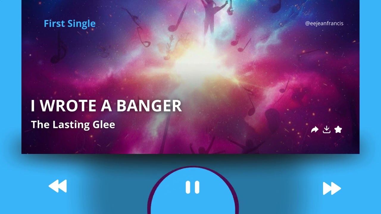 The Lasting Glee - I Wrote a Banger (Official Song Promotion)