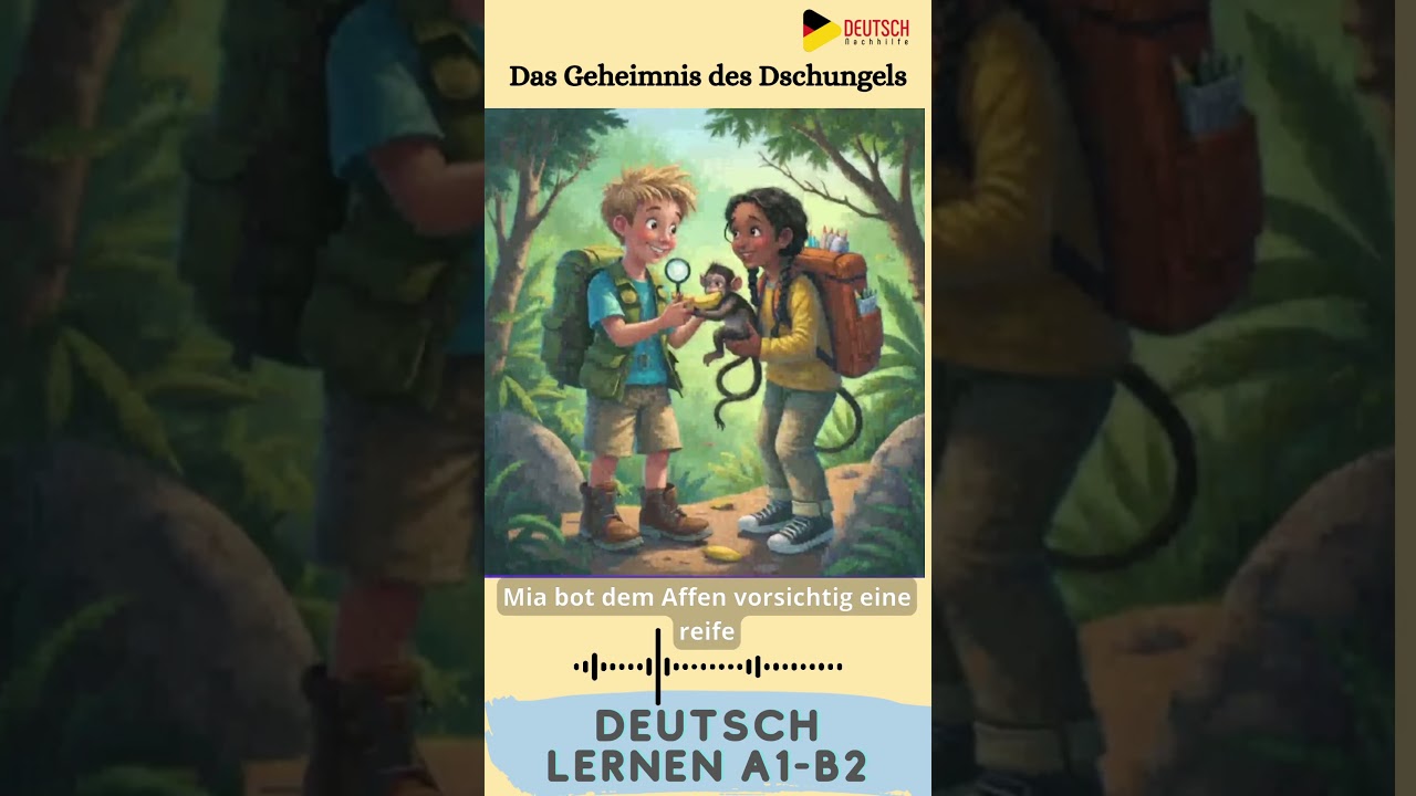 Das geheimnis des dschungels | #LearnGerman #germanforbeginners #DeutschLernen #Deutschgeschichten