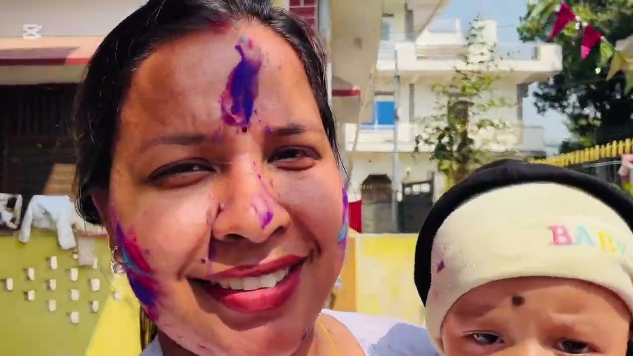 Holi special 2082/11/18 Nepalgunj maitighar ma happy day ❤️❤️😘😘🌸🌸