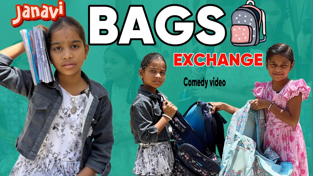 BAGS EXCHANGE comedy video || rider mallesh new video || janavi new videos || funny videos
